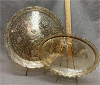 Vintage Carnival Glass Platters
