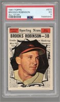 1961 Topps Brooks Robinson All - Star #572 PSA