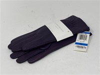 NEW Charter Club Fleece Lined Leather Gloves XL