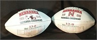 1994 & 95 Cornhusker Nat. Champion Footballs