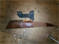 custom leather case and gun vise
