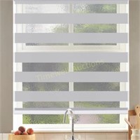 SEEYE Cordless Zebra Blinds 39x72  Grey