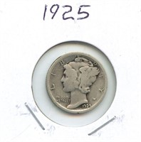 1925 Mercury Silver Dime