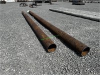 2 Steel Pipes 12" X 27' **BID X 2**