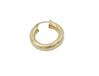 Single Italian 18ct yellow gold earring