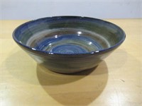 Large Blue Pottery Bowl