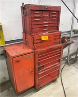 "VINTAGE" TOOL STORAGE CABINETS w/ CONTENTS