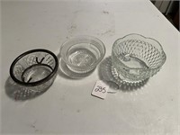 Vtg Cut Glass/Crystal Bowls