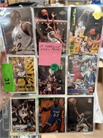 LOT OF 18 SHAQUILLE O'NEAL BASKETBALL CARDS