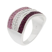 Sparkle Allure Plated Crystal Cocktail Ring