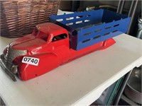 1940s-50s Marx Wyondotte Dump Truck Pressed Steel