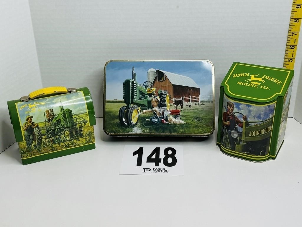 3 John Deere Collector Tins