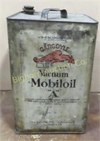 VTG Gargoyle Mobil Oil "A" Oil Can w/Pour Spout
