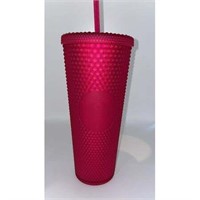 Ruby Pink Starbucks Studded Cup 24oz '23