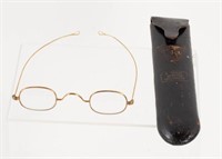 16kt Gold Spectacles in Original Leather Case