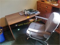 Desk, Chair & Contents