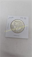 1966 Kennedy Half Dollar 40% Silver