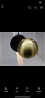 Gold and Black Wall Sconce fixture