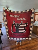 Dale Earnhardt throw blanket and flags