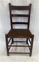 VTG French Country Solid Wood Ladderback Chair