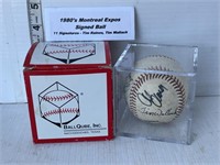 1980s Montreal Expos signed baseball