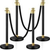 Wesiti 4 Pcs Stainless Steel Stanchions Post With