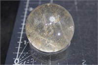 High Quality Golden Rutilated Quartz Sphere, 2oz