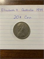 Elizabeth II 1979 20 cent Coin
