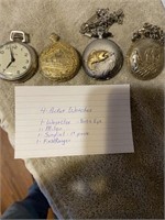 4 Vintage Pocket Watches