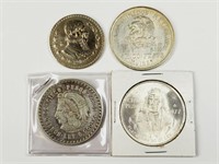 Mexican Coins: 1947, 1953, 1957, 1977