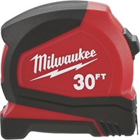 Milwaukee Compact 30 ft. SAE Tape Measure with Fra