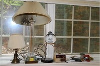 CRYSTAL TABLE LAMP, DESK LAMP, PENCIL SHARPENER