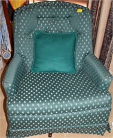 ROCKING UPHOLSTERED ARM CHAIR