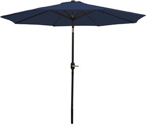 Sunnydaze 9-Foot Patio Umbrella Navy Blue