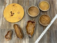 Assorted Wooden Dishes