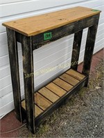 Farmhouse Rustic Country Console Table 32x9x32"