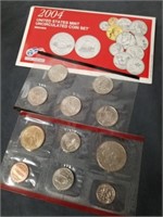 2004 uncirculated Denver coin set