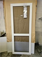 2 CT - VINILO WHITE SCREEN DOOR & HARDWARE