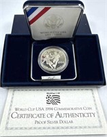1994 Proof Silver Dollar, World Cup USA