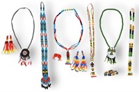 Group of Native American Beaded Jewelry