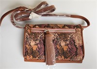 New Faux-Leather Crossbody Wallet Bag
