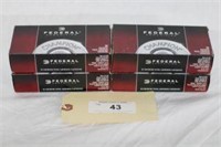 FEDERAL  9MM  LUGER  AMMO  50 RND   4 BOXES