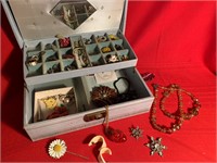 Vintage Costume Jewelry with Box