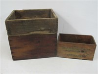 2 Ammo boxes and Blasting Cap box, Western &