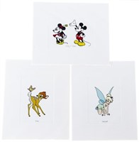 Walt Disney - Set 3 Giclee's 5 x 7" Mickey & Minn