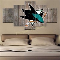 5 Pc Canvas Art Hockey League - 60'W x 32'H