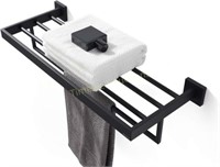 BUVELOT Towel Rack  24Inch  Matte Black