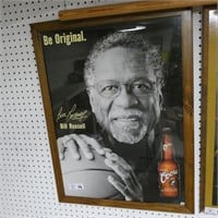 Bill Russell Coors Beer Poster Framed
