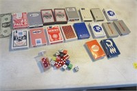 Lot Playing Cards & Dice
