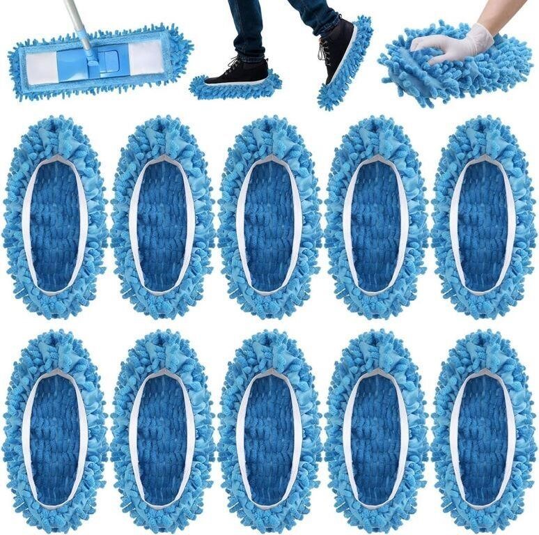 W558  CHENGU Mop Slippers Cover Blue 10 Pcs
